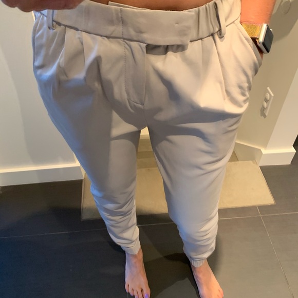 JBrand Cream Leather Jogger - Picture 4 of 5